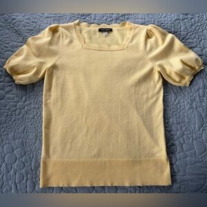 Knit Puff Sleeve Blouse